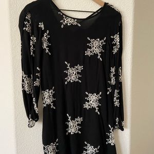 Mini embroidered dress